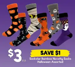 Drakes Sockstar Bamboo Novelty Socks Halloween Assorted offer