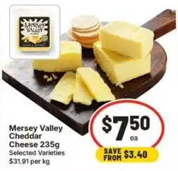 IGA Mersey Valley Cheddar Cheese offer