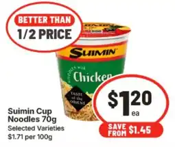 IGA Suimin Cup Noodles offer