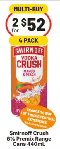 IGA Smirnoff Crush offer