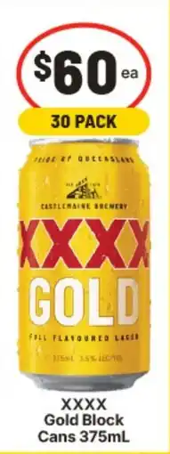 IGA XXXX Gold Block Cans offer