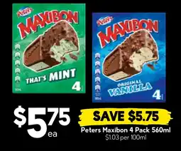Drakes Peters Maxibon 4 Pack offer