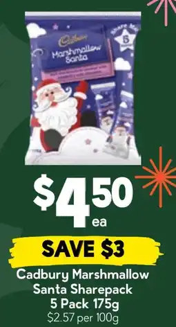 Drakes Cadbury Marshmallow Santa Sharepack offer