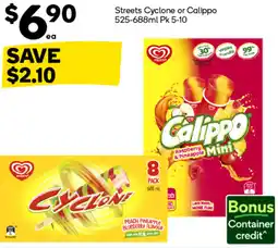 Woolworths Calippo Mini offer