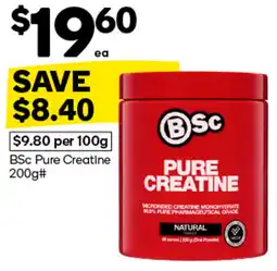 Woolworths BSc Pure Creatine offer