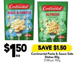 Drakes Continental Pasta & Sauce Side Dishes offer