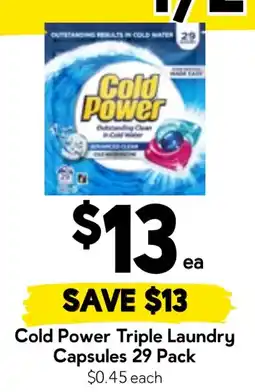 Drakes Cold Power Triple Laundry Capsules offer