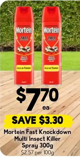 Drakes Mortein Fast Knockdown Multi Insect Killer Spray offer