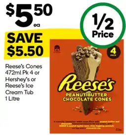 Woolworths Reese's Peanut Butter Chocolate Cones offer