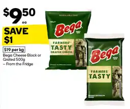 Woolworths Bega Farmers' Tasty Grated Cheese offer