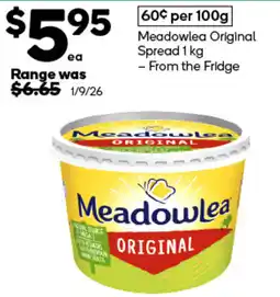 Woolworths Meadowlea Original Spread offer