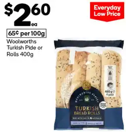Woolworths Woolworths Turkish Bread Rolls offer