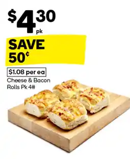 Woolworths Cheese & Bacon Rolls offer