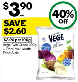 Woolworths Vege Deli Crisps offer