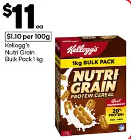 Woolworths Kellogg's Nutri Grain Protein Cereal offer