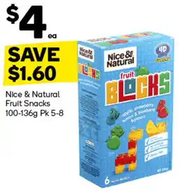 Woolworths Nice & Natural Fruit Snacks offer