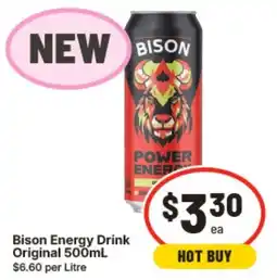 IGA Bison Energy Drink Original offer