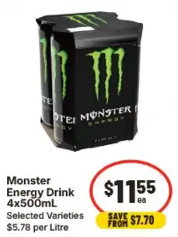 IGA Monster Energy Drink offer