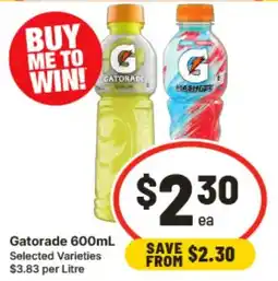 IGA Gatorade 600mL Selected Varieties offer