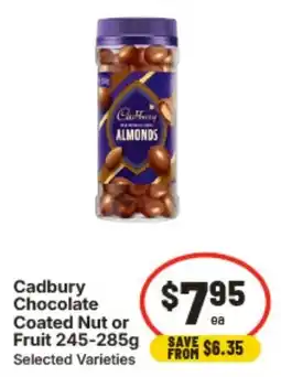 IGA Cadbury Chocolate Coated Nut or Fruit offer