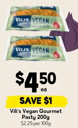 Drakes Vili's Vegan Gourmet Pasty offer