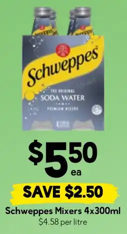Drakes Schweppes Mixers offer