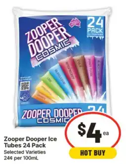 IGA Zooper Dooper Ice Tubes offer