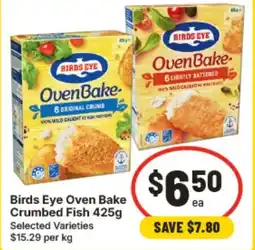 IGA Birds Eye Oven Bake Crumbed Fish offer