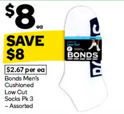 Woolworths Bonds Men's Cushioned Low Cut Socks offer
