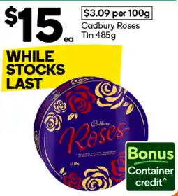 Woolworths Cadbury Roses offer