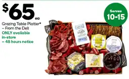 Woolworths Grazing Table Platter* - From the Deli offer