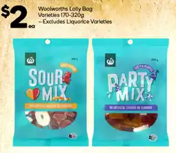 Woolworths Woolworths Lolly Bag Varieties offer