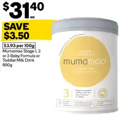 Woolworths Mumamoo Stage 3 Premium Toddler Milk offer