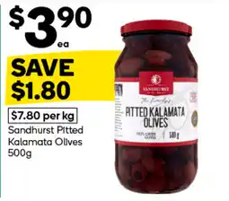 Woolworths Sandhurst Pitted Kalamata Olives offer