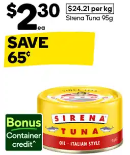 Woolworths Sirena Tuna offer
