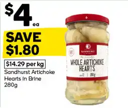 Woolworths Sandhurst Artichoke Hearts in Brine offer