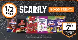 Foodworks Cadbury, Mars, The Natural Confectionery Co. or Skittles Share Bags Selected Varieties offer