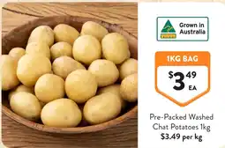 Foodworks Pre-Packed Washed Chat Potatoes offer