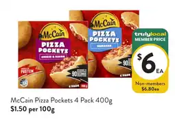 Foodworks McCain Pizza Pockets offer