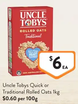 Foodworks Uncle Tobys Rolled Oats offer