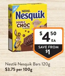 Foodworks Nestlé Nesquik Bars offer