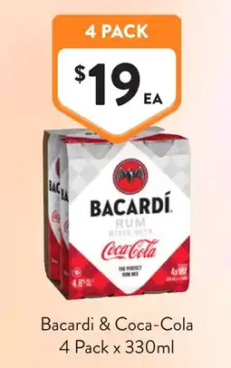 Foodworks Bacardi & Coca-Cola offer