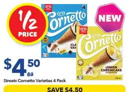 Ritchies Streets Cornetto Varieties 4 Pack offer