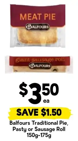 Drakes Balfours Traditional Pie, Pasty or Sausage Roll offer