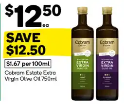 Woolworths Cobram Estate Extra Virgin Olive Oil offer