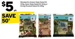 Woolworths Woolworths Korean Style Salad Kit offer