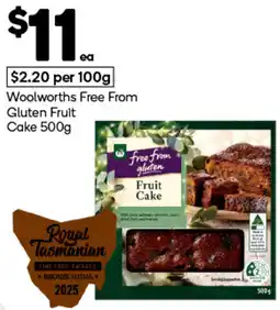 Woolworths Woolworths Free From Gluten Fruit Cake offer