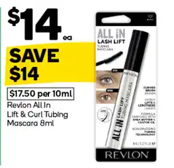 Woolworths Revlon All In Lift & Curl Tubing Mascara offer