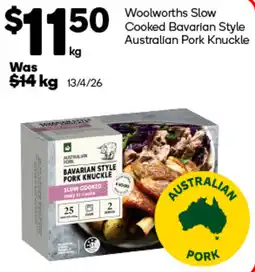 Woolworths Woolworths Slow Cooked Bavarian Style Australian Pork Knuckle offer