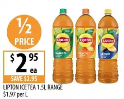 Supabarn Lipton Ice Tea 1.5L Range offer